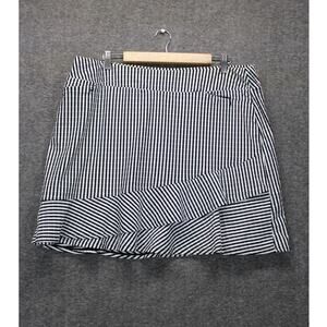Tail Kiana Black/White Stripe Jacquard Golf Skort Size XL